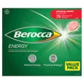 Berocca Energy Multivitamin with B Vitamins: B3, B6, B12, Vitamin C, Zinc, Calcium and Magnesium, to Support Physical Energy and Energy Levels, Berry Flavour, 75 Effervescent Tablets