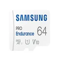 SAMSUNG PRO Endurance 64GB MicroSDXC Memory Card with Adapter for Dash Cam, Body Cam, and security camera – Class 10, U3, V30