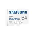 SAMSUNG PRO Endurance 64GB MicroSDXC Memory Card with Adapter for Dash Cam, Body Cam, and security camera – Class 10, U3, V30