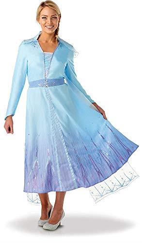 Rubie's Women's ELSA Deluxe Frozen 2 Costume, Adult, Blue, Small