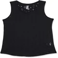 Skechers Women's Apparel Diamond Status Burnout Tank, Black, XL