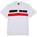NAUTICA Men's ZEKE Polo Shirt White, XS