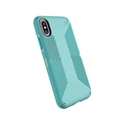 Speck Products Presidio Grip Case for iPhone X, Surf Teal/Mykonos Blue