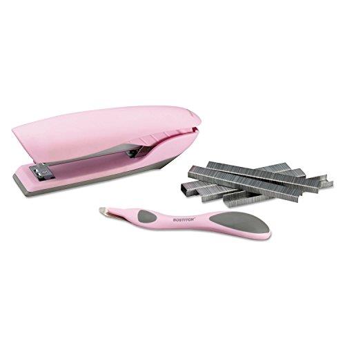 Bostitch Velvet No-Jam Stapler Value Kit, Includes Staples and Magnetic Staple Remover, Pink (B326-PP-VLT-PNK)