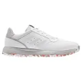 Adidas Golf Mens S2G Leather Golf Shoes - White/Grey/Crew Red - UK 7
