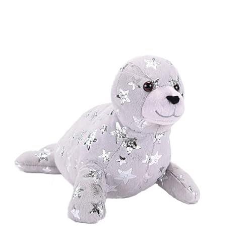 Wild Republic Harbor Seal, Foilkins, Stuffed Animal, 12 inches, Kids, Plush Toy, Fill is Spun Recycled Water Bottles