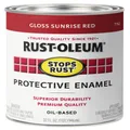 Rust-Oleum Stops Rust Protective Enamel 946ml Gloss Sunrise Red - #1 Rust-Preventative Paint for Indoor/Outdoor Use, Durable & Corrosion-Resistant, Perfect for Metal Surfaces, Long-Lasting Protection
