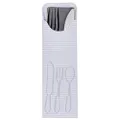 (Cream) - Cutlery Pocket/Sleeve/Pouch, with Matching Coloured Napkin Inside. Box of 90, Restaurant or Home use (Cream)