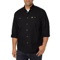 Wrangler Men's Logger Shirt,Black,Large/Regular