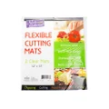 Flexible Plastic Cutting Board Mats Set, Clear Kitchen Cutting Board Set of 2 Clear Mats