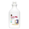Fast Drying Educational Colours Water Based Craft PVA Glue 2 Litre, (21647), Clear