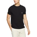 NAUTICA Men's Logo Pocket T-Shirt, True Black, Small