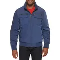 Tommy Hilfiger Men's Water Resistant Performance Bomber Jacket (Standard and Big & Tall), Black Unfilled, Small