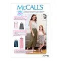 McCall's M7942 Children's & Girl's Top Skirt Shorts and Pants Sewing Pattern, Size 3-8
