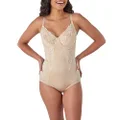 Maidenform Ultra Firm Women's Shapewear, Body Shaper with Built-in Underwire Bra, Allover Sculpting & Firm Control, Paris Nude, 38C
