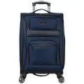 Kenneth Cole Reaction Rugged Roamer Luggage Collection Lightweight Softside Expandable 8-Wheel Spinner Travel Suitcase Bag, Navy, 20-Inch Carry-On, Rugged Roamer Luggage Collection Lightweight