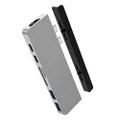 Targus HyperDrive Duo 7-in-2 USB-C Hub - Silver