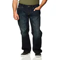 True Religion Men's Ricky Straight Leg Jean with Back Flap Pockets, Ggjd Last Call, 30W x 32L