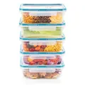 Snapware Total Solution Rectangular Plastic Food Storage Container Set (10-Piece Set)