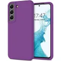 DEENAKIN Compatible with Samsung Galaxy S22 Case,Soft Flexible Silicone Gel Rubber Bumper Cover,Slim Fit Full Body Shockproof Protective Phone Case for Samsung Galaxy S22 Purple