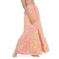 Maaji Women's Cotton Rose Athena Long Skirt, Pink, Medium