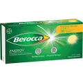 Berocca Energy Multivitamin with B Vitamins: B3, B6, B12, Vitamin C, Zinc, Calcium and Magnesium, to Support Physical Energy and Energy Levels, Mango & Orange Flavour, 30 Effervescent Tablets