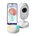 Tommee Tippee Dreamsense App-Enabled Smart Baby Monitor, HD Remote Tilt and Pan Night-Vision Camera, 2-Way Audio, Intelligent Parent Pod for Customisable Alerts and Sleep Tracking