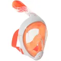 Decathlon Kid's Subea Easybreath Full Face Snorkel Mask, Orange/Pink, X-Small
