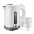 Russell Hobbs 23840 Compact Travel Electric Kettle, Plastic, 1000 W, White
