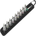 Wera Imperial 1/4-inch Drive Imperial In Hex Plus Bit Socket with Holding Function 9-Pieces Set