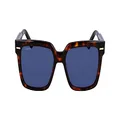 Calvin Klein Men's Sunglasses CK22535S - Dark Havana with Solid Blue Lens