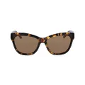 DKNY Women's Sunglasses DK543S - Soft Tokyo Tortoise with Solid Khaki Lens