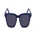 Lacoste Men's Sunglasses L987S - Matte Blue with Solid Grey Lens, 53/19