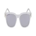 Lacoste Men's Sunglasses L982S - Matte Crystal with Light Grey Flash Mirror Lens