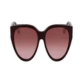 Lacoste Women's Sunglasses L985S - Dark Red with Gradient Burgundy Rose Lens