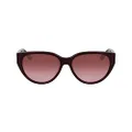 Lacoste Women's Sunglasses L985S - Dark Red with Gradient Burgundy Rose Lens