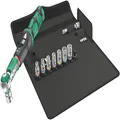 Wera 75830 Safe-Torque A 1 Torque Wrench with 1/4 Inch Square Head Drive, 2-12 Nm, 10 Piece Set, 5.5-13 mm