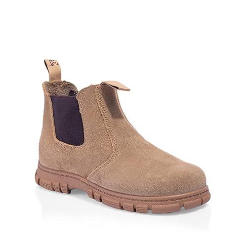 Grosby Unisex Kids Ranch Junior (Col) Boot, Wheat, UK 4/US 5