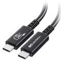 [USB-IF Certified] Cable Matters USB4 Cable 0.8m with 40Gbps Data, 8K Video Support, and 100W Charging, Compatible with Thunderbolt 4 Thunderbolt 3, USB C for MacBook, DELL XPS, Surface Pro and More