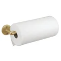InterDesign Orbinni Paper Towel Holder for Kitchen - Wall Mount/Under Cabinet, Pearl Brass