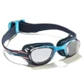Decathlon Nabaiji Adults 100 Xbase Patterned Swimming Goggles Adult Navy Blue