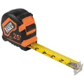 Klein Tools 9225 Tape Measure, Heavy-Duty Measuring Tape with 25-Foot Double-Hook Double-Sided Nylon Reinforced Blade, with Metal Belt Clip