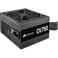 CORSAIR,80+ Bronze,CP-9020237-AU CV750 80 Plus Bronze Non-Modular ATX 750 Watt Power Supply (Full Continuous Power, 120 mm Low-Noise Cooling Fan, Compact Casing, Black Sleeving and Casing) - Black