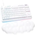Logitech G713 Wired Gaming Keyboard with LIGHTSYNC RGB Lighting, Tactile Switches (GX Brown), and Keyboard Palm Rest, PC and Mac Compatible, White Mist