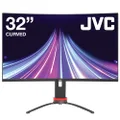 JVC 32 inch Curved Monitor,Adjustable 165Hz QHD Gaming Monitor, 4-Way Adjustable Monitor Stand, Ambient Lighting, Fast 1ms Response & 165Hz Refresh Rate Gaming Monitor (LT-GN32525A)