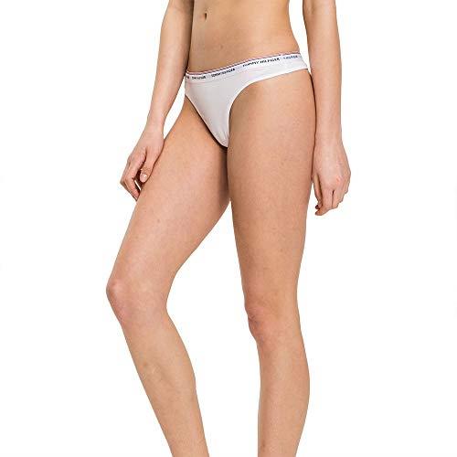 Tommy Hilfiger Women s Logo Waistband Leggings Thong Panties, White, Small US