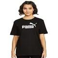 PUMA Women's Essential Logo Boyfriend Tee, Black, L