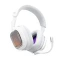 Astro A30 Lightspeed Wireless Gaming Headset, Bluetooth, Dolby Atmos/3D Audio Compatible, Detachable Boom, 27h Battery, for PS5, PS4, Nintendo Switch, PC, Android - White