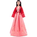 Barbie Signature Lunar New Year Doll #2 (12 in Brunette) Collectible Barbie Doll Wearing Blouse & Embroidered Skirt, with Accessories