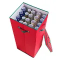 Elf Stor 1024 Paper Storage Box-Stores up to 20 Rolls of 30 Inch Long Gift Wrap in One Convenient Red Lidded Container, 1 Pack